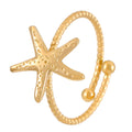 Adjustable starfish ring